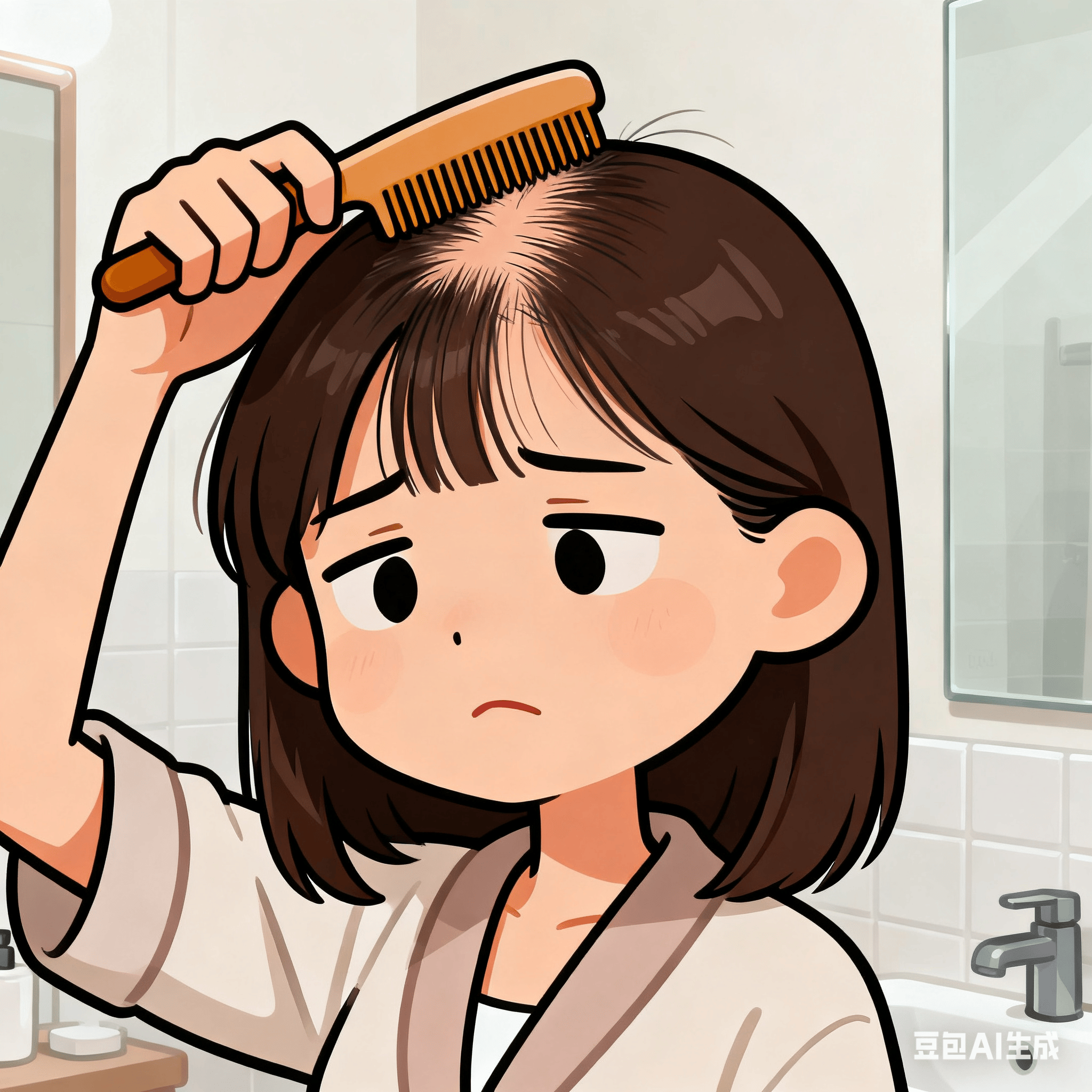 为什么很少看见女性"地中海"脱发?