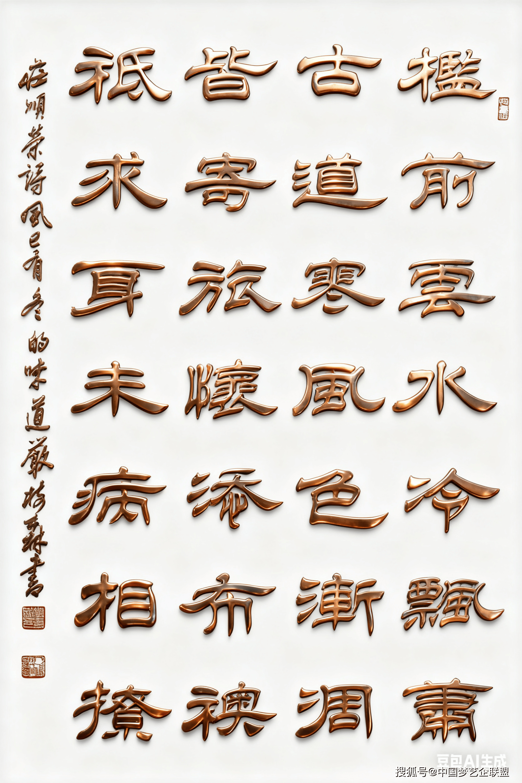 云将雪拥山深处 我与梅花共白头 书法家严树森隶书书法作品 书写庄顺