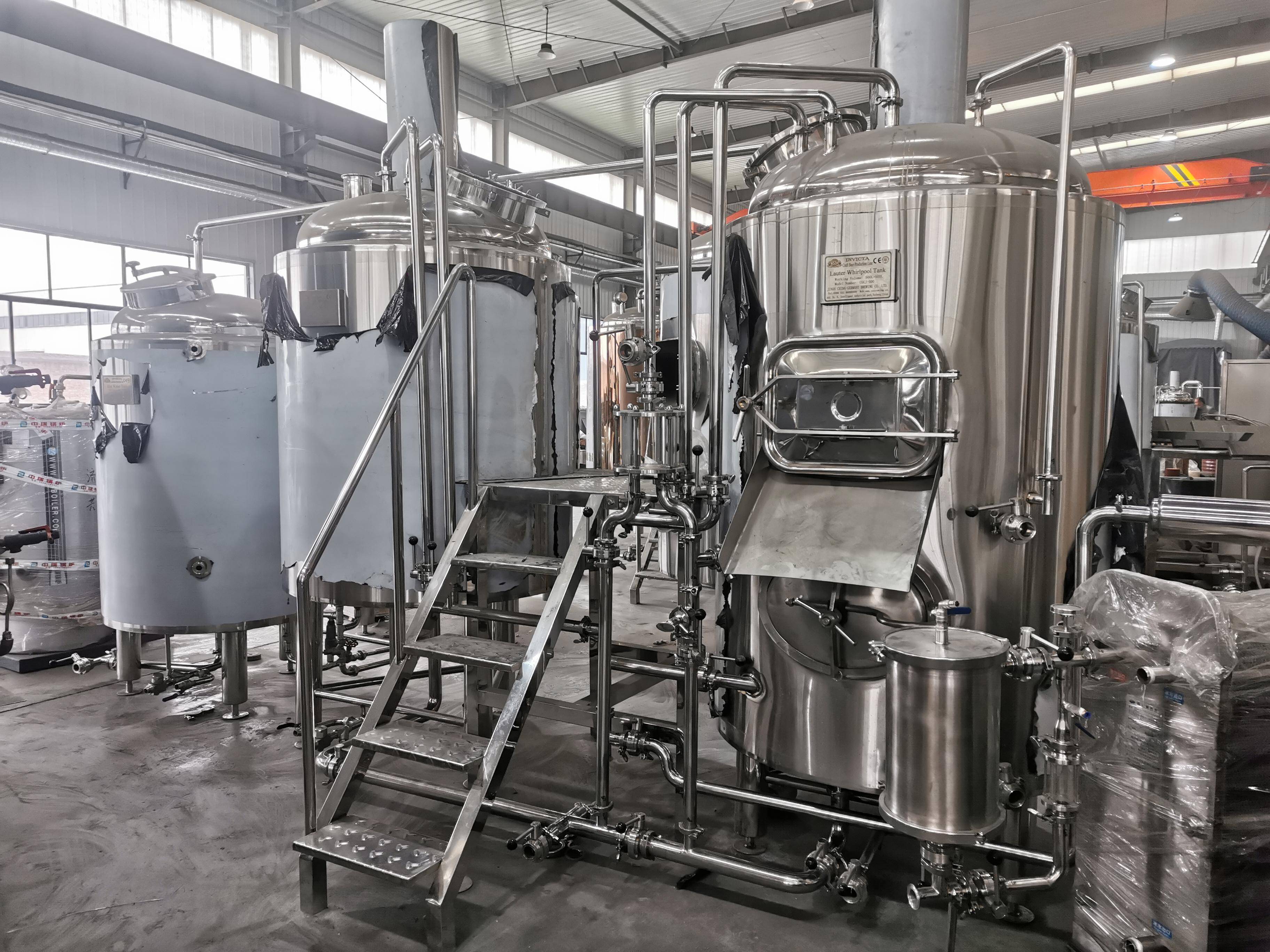 top级济南中德啤酒设备有限责任公司:自酿/300升/500升/1吨啤酒生产线