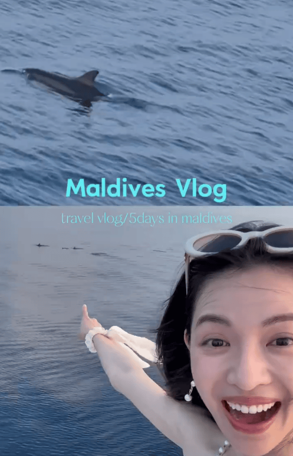 钟楚曦晒马尔代夫旅游Vlog！海中潜泳展露曼妙身姿