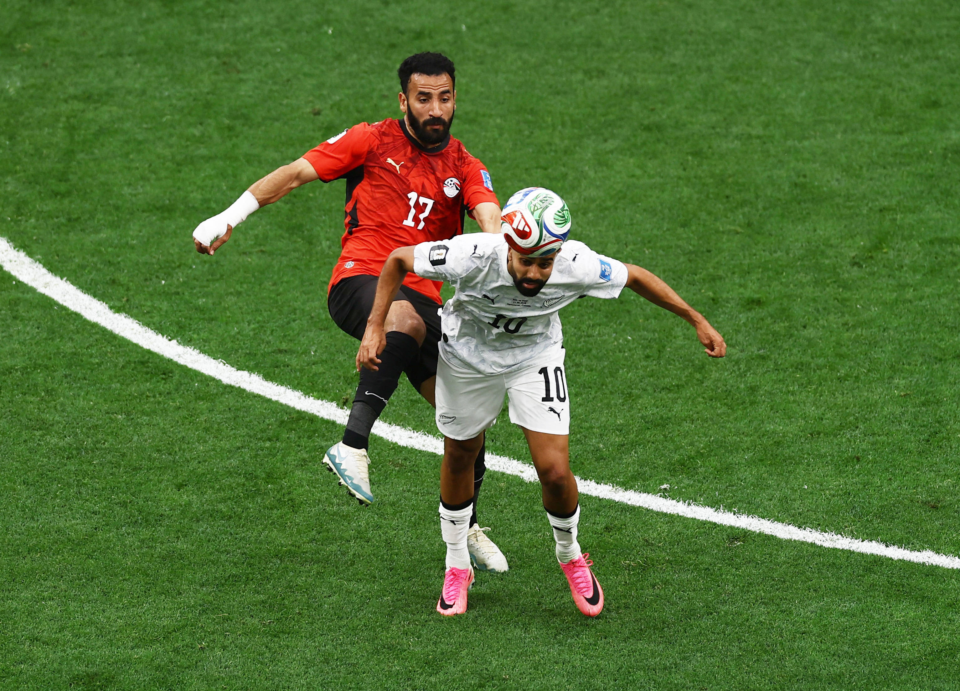 世界杯-苏尔曼头球破门法特希伤退 半场新西兰1-0埃及