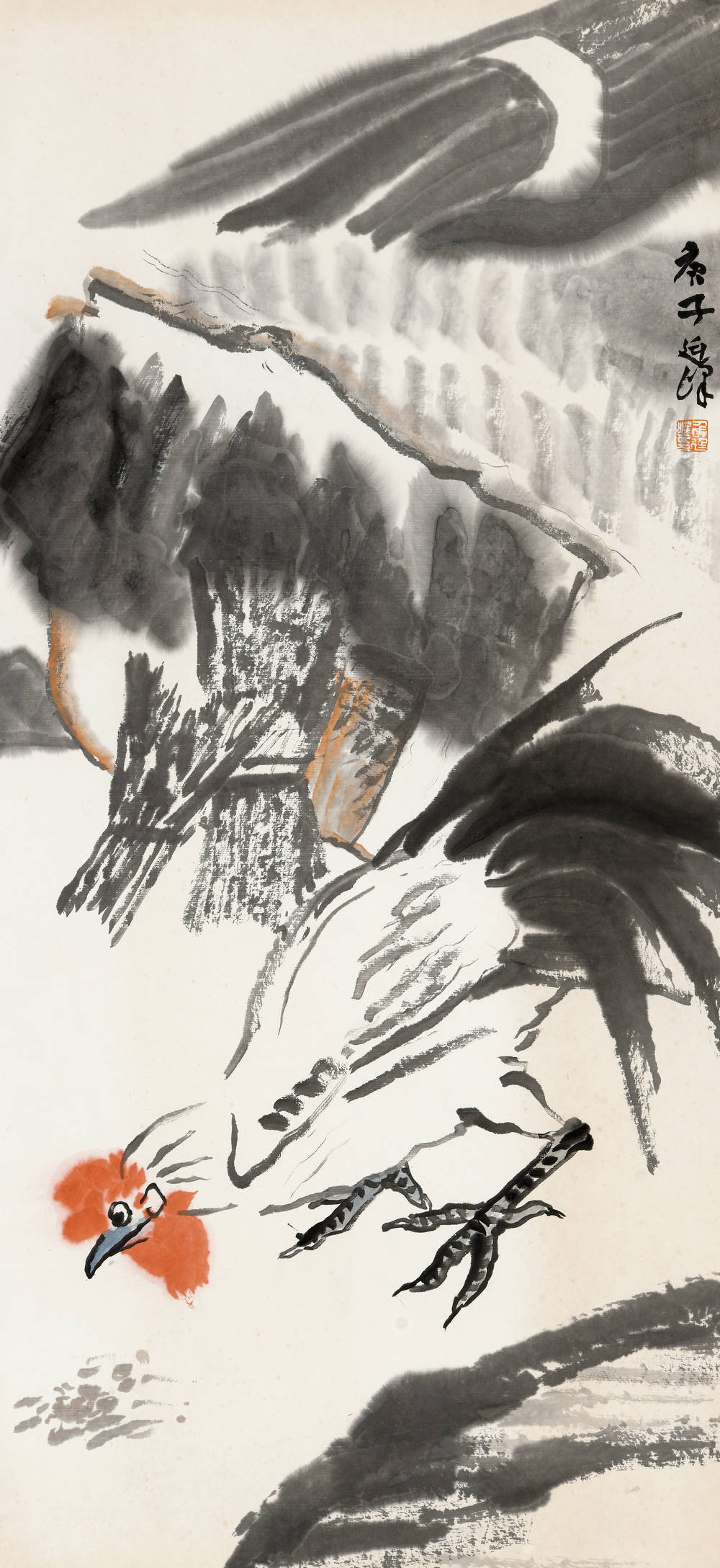 7作品名称：山居暮晓，创作年代：2020年，作品尺寸：96x45cm.JPG