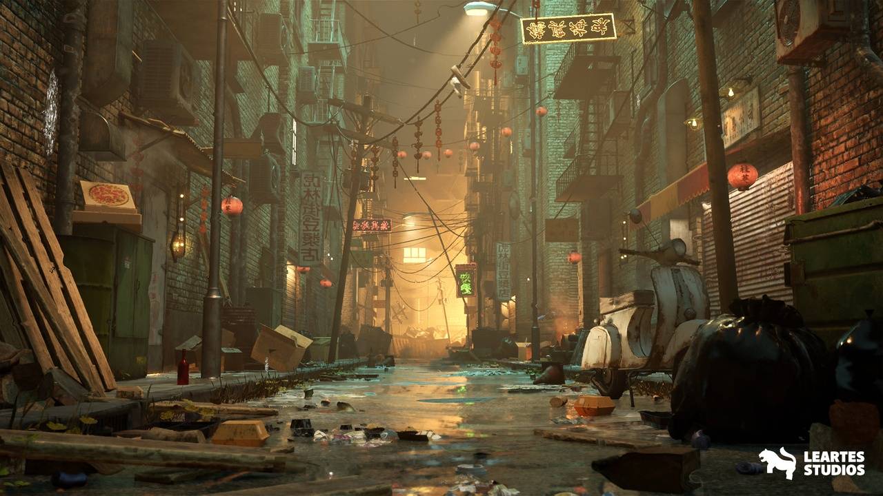 ue中式小巷，国风后巷环境场景下载