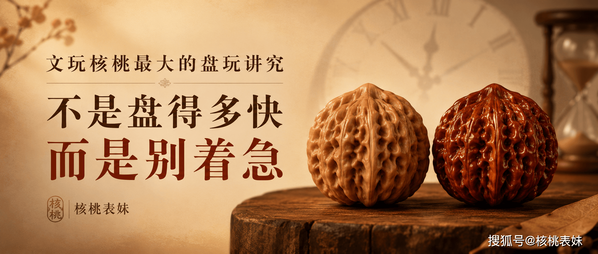 从白茬到正式上手：新文玩核桃的清理、打底与初期盘玩