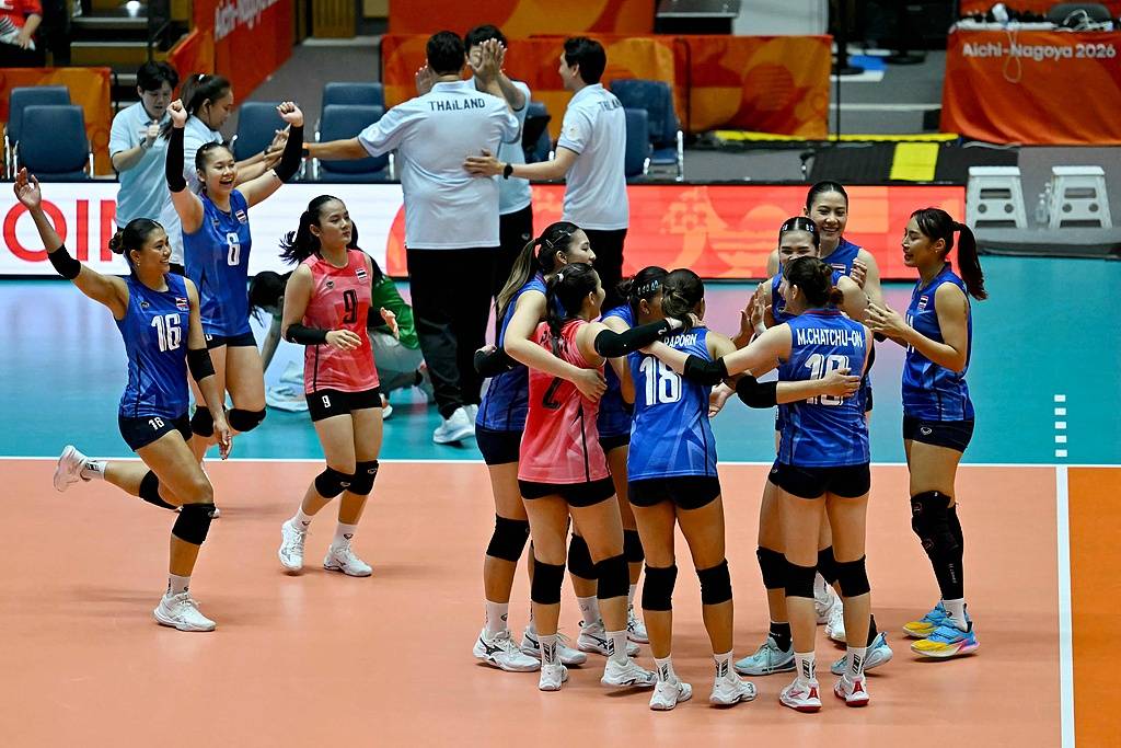 亚运女排-泰国3-0横扫韩国收获铜牌 连续四届跻身前三