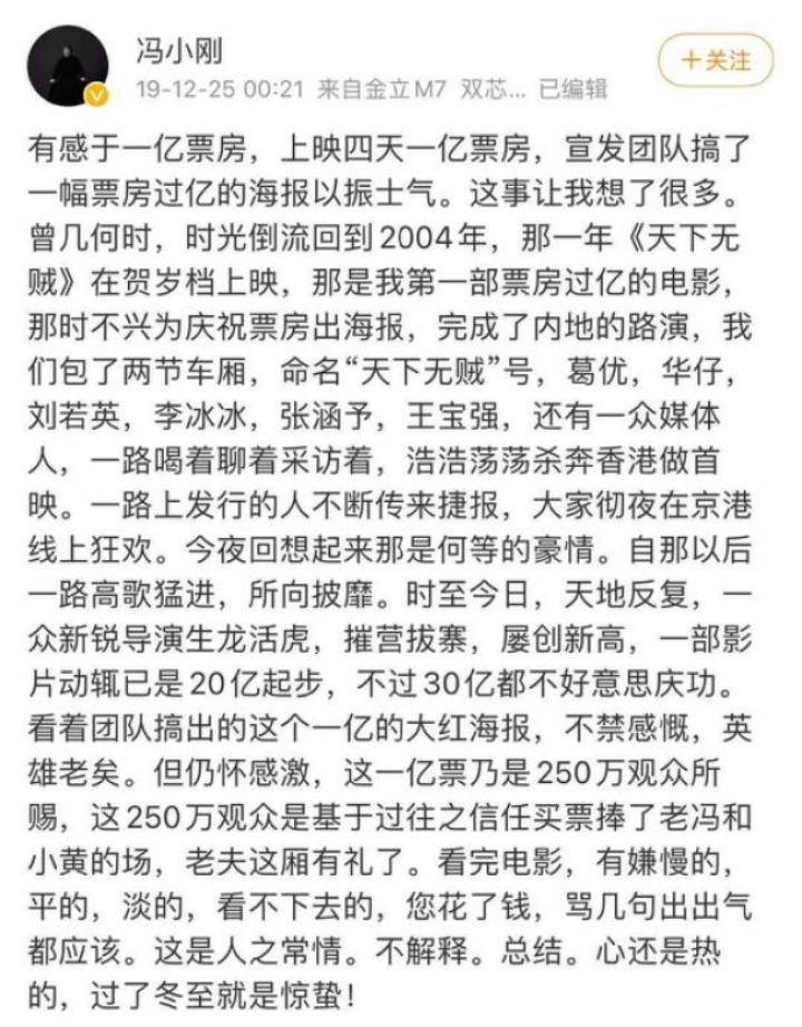 冯小刚电影票房汇总图片