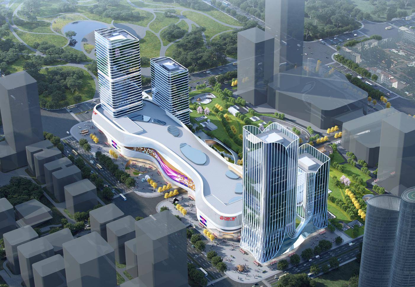 山东省最大第四代万达广场正式开工 一期开发商业综合体超31万平_济南