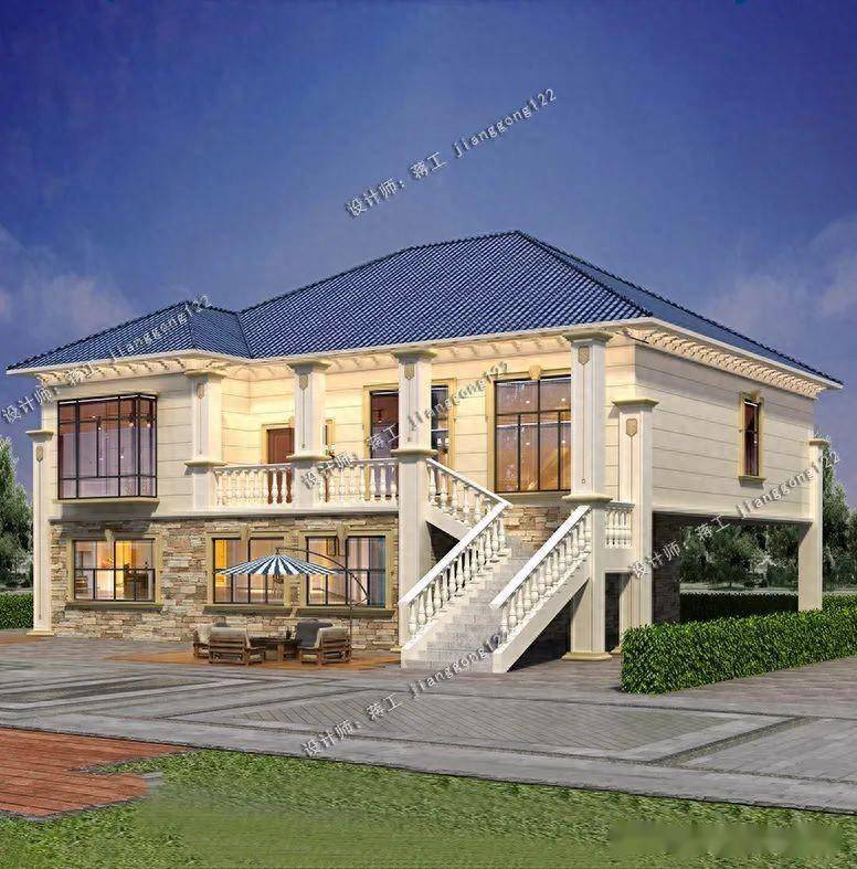 3款带阁楼一层别墅,老少都喜欢,农村建房非常实用_建筑_的设计_乡村