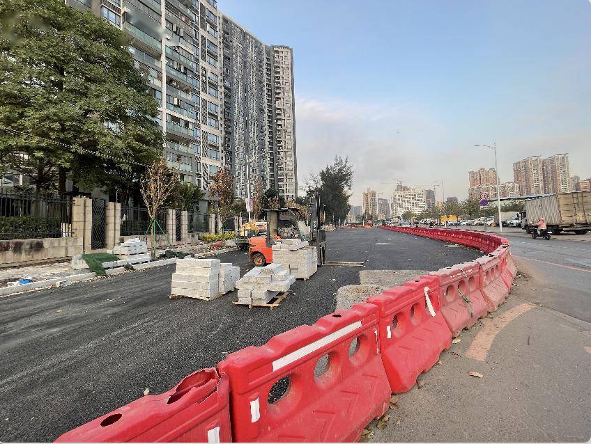 芳村交通新变化!这条双向4车道新路再升级→_龙溪_中路_非机动车