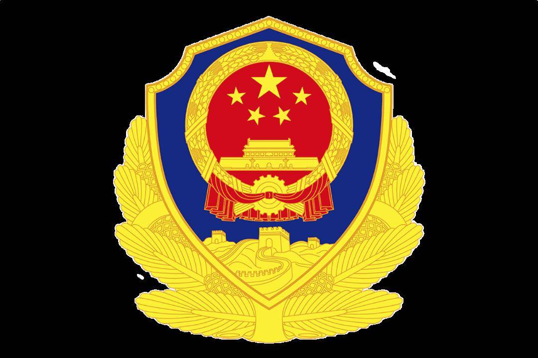 国徽是国家的标志和象征,表明人民警察是国家法律的捍卫者;盾牌是人民