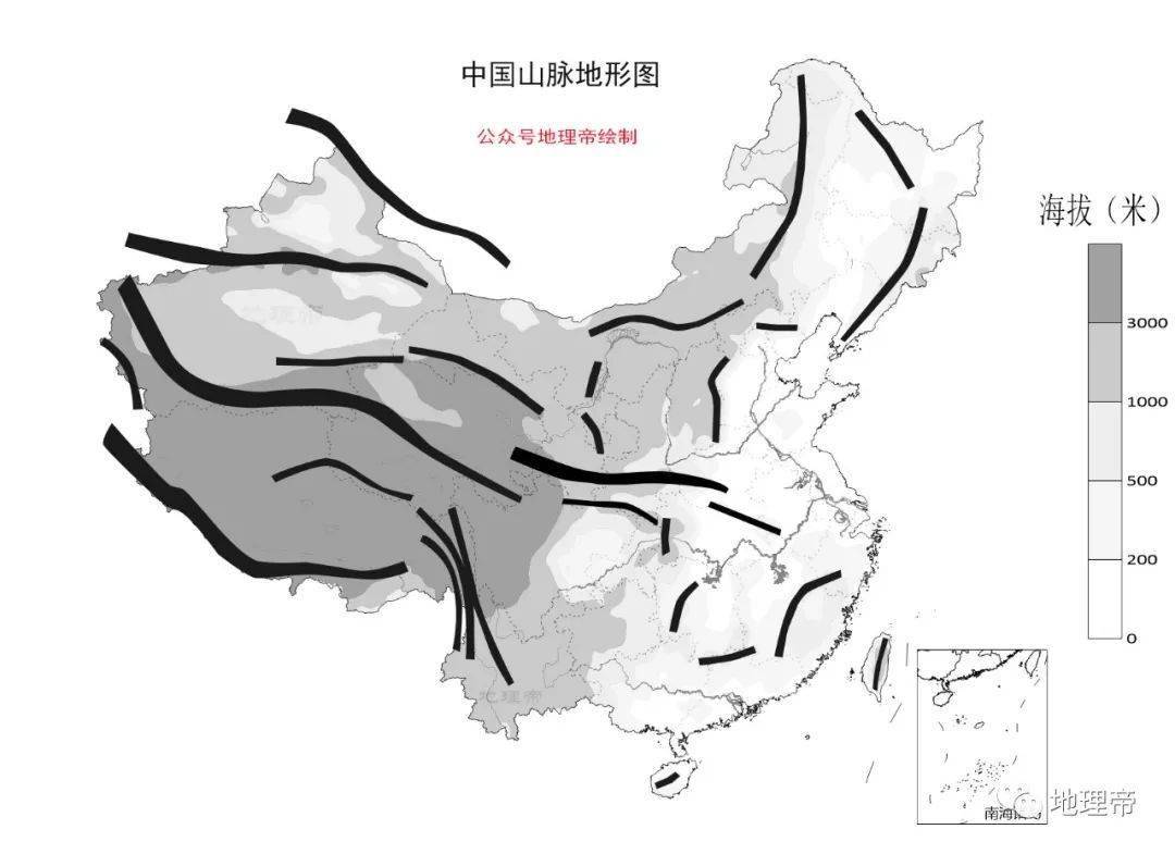 直接存!中国各地理分界线高清地图