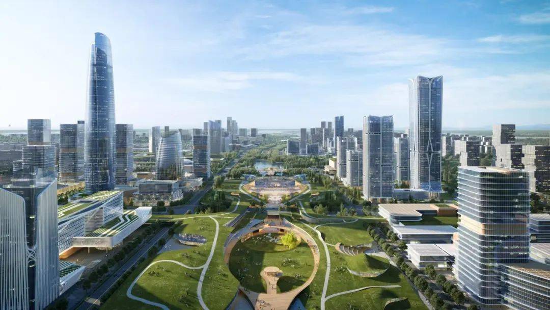 首度曝光!武汉新城中轴线效果图