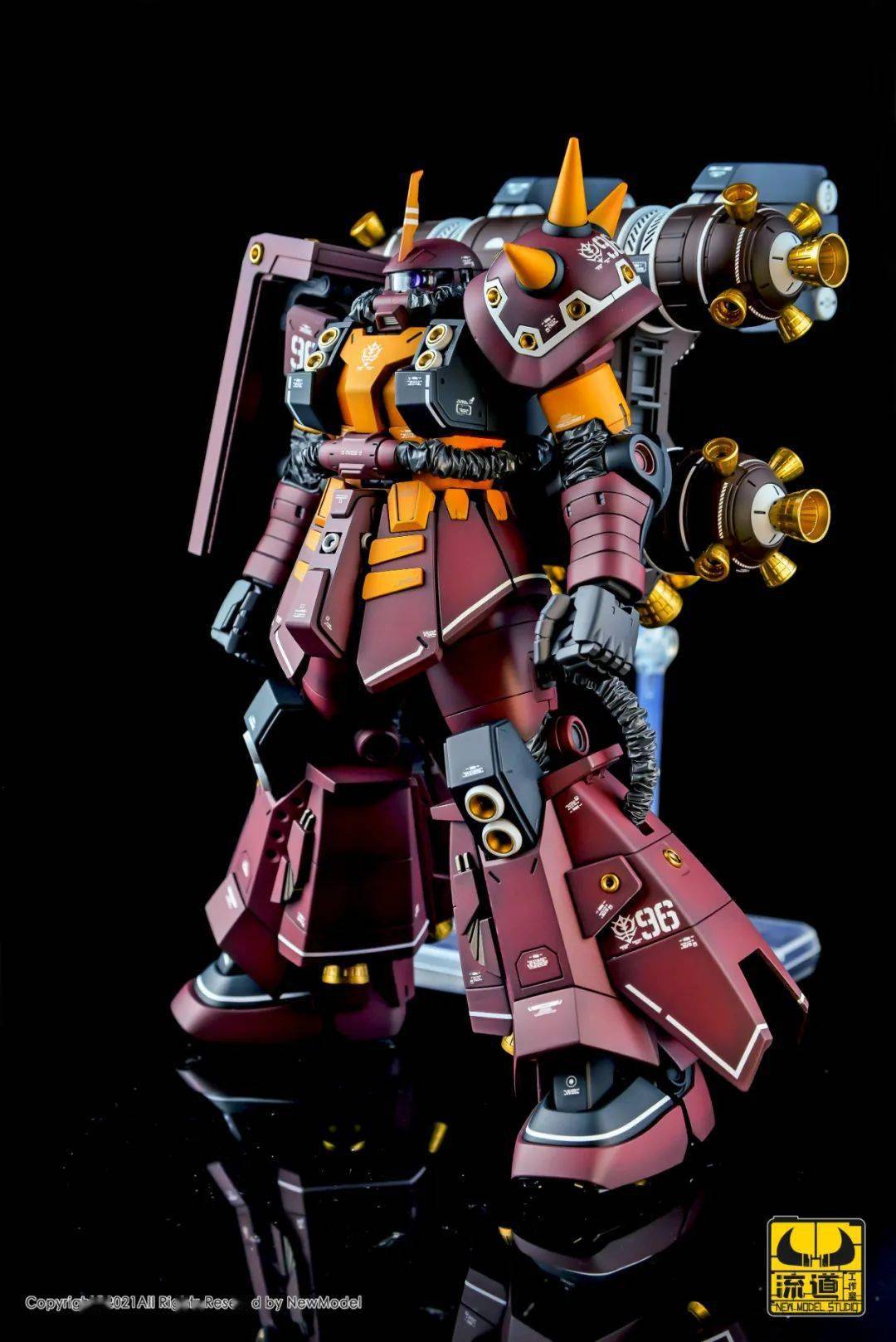 精细打磨,mg精神力扎古轻阴影涂装_公众_作品_套件