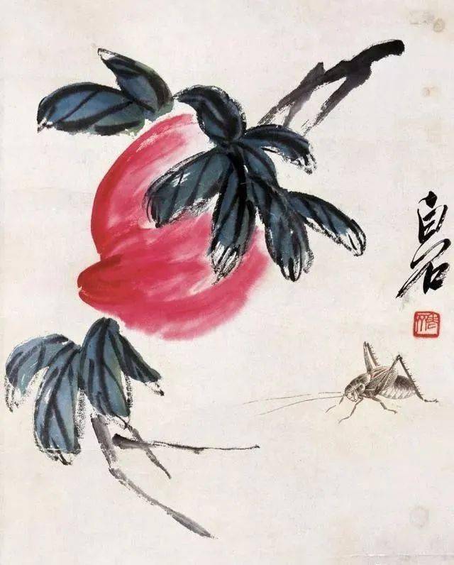 白石老人妙笔生花——三十幅寿桃工虫图_寿图_千年_王雪涛