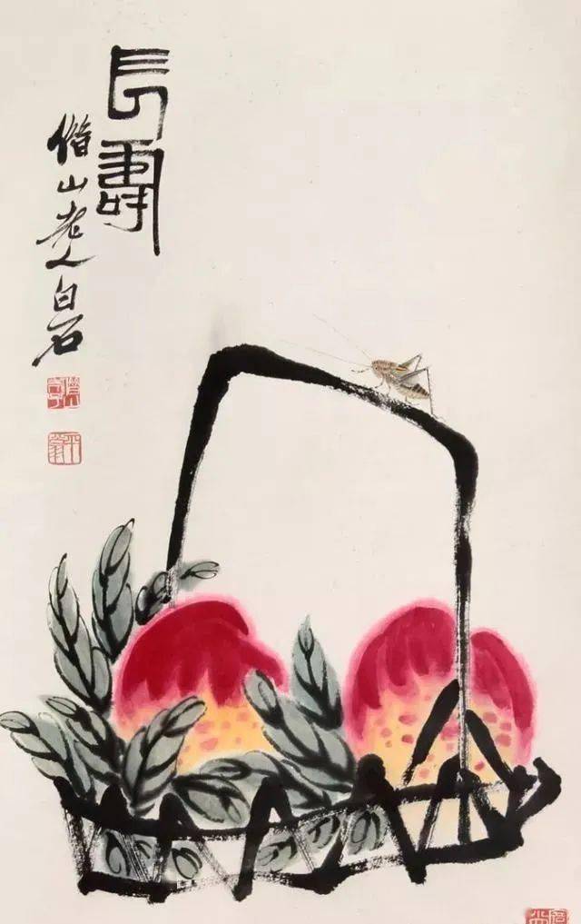 白石老人妙笔生花——三十幅寿桃工虫图