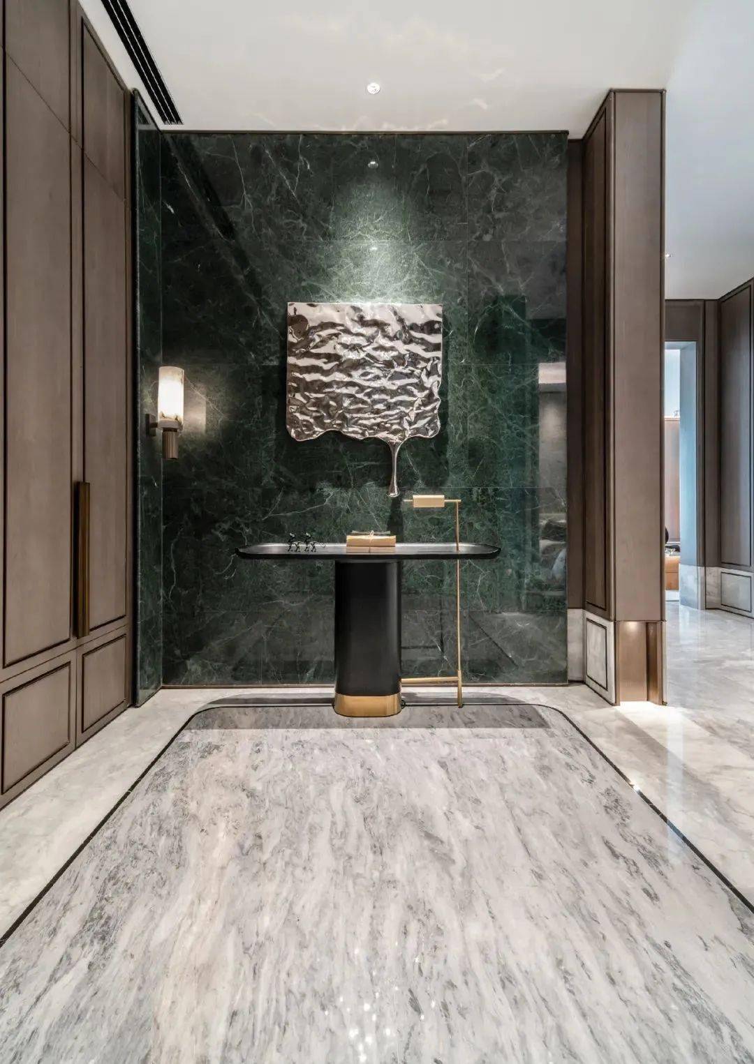 大理石玄关设计,展现现代简约东方美学_生活_纹理_品位