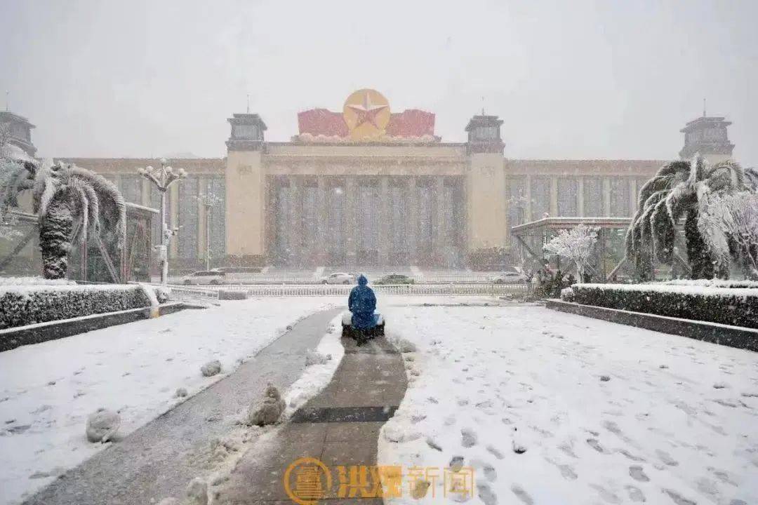 南昌雪景图片