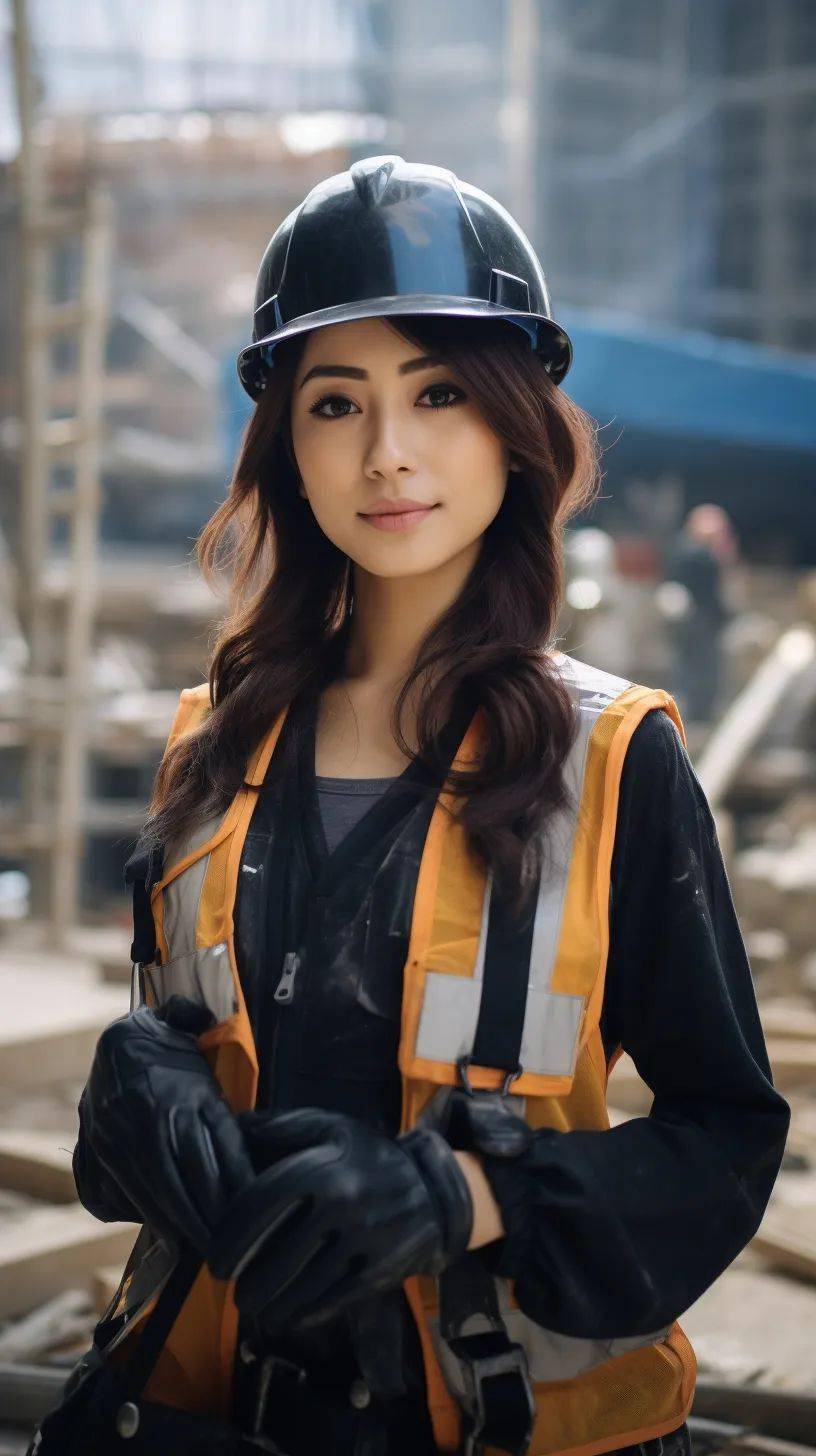 写真那些在建筑工地工作的女孩
