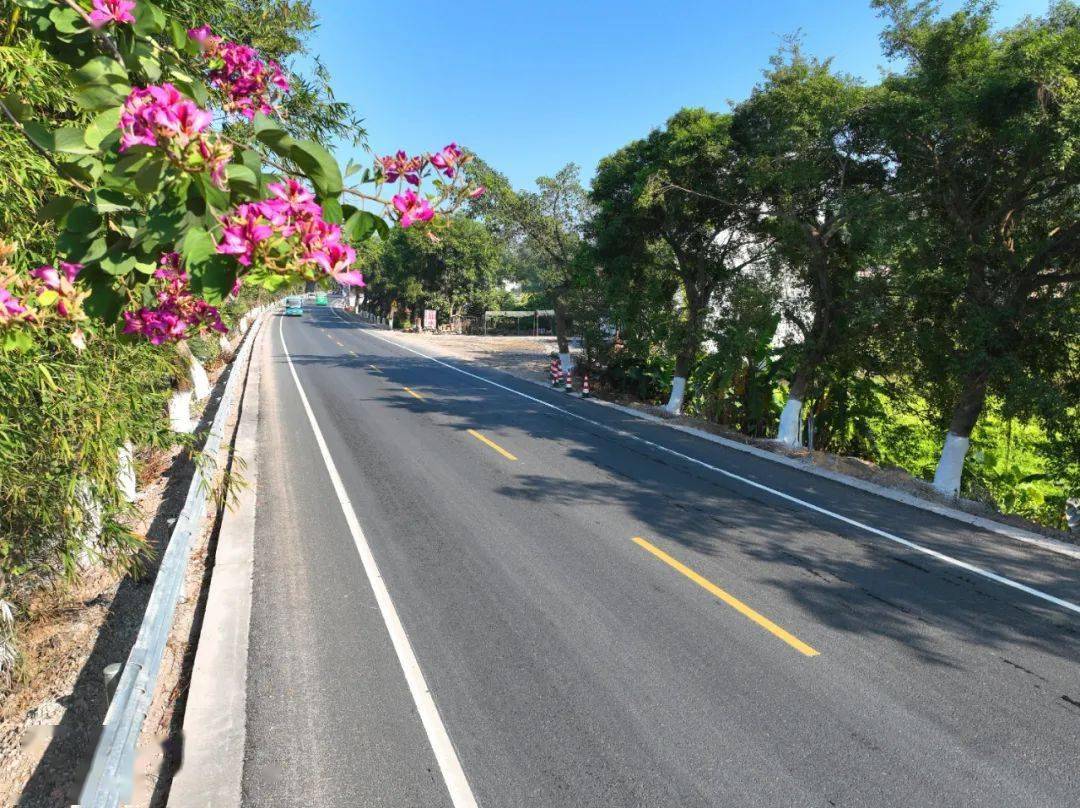 县乌石镇路段大修后该路段是广西陆川县连接广东廉江市的主要通道之一