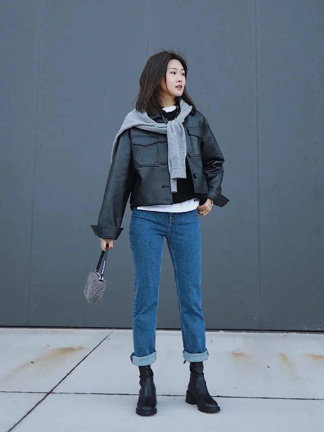 个矮,腿粗又微胖的女生,建议多穿这3种裤子,时髦显腿直_筒裤_显高