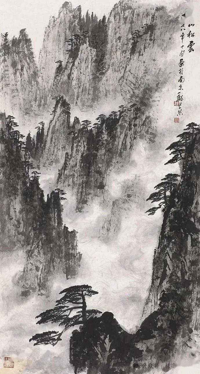 谭老师为你分享国画华山山水画作品