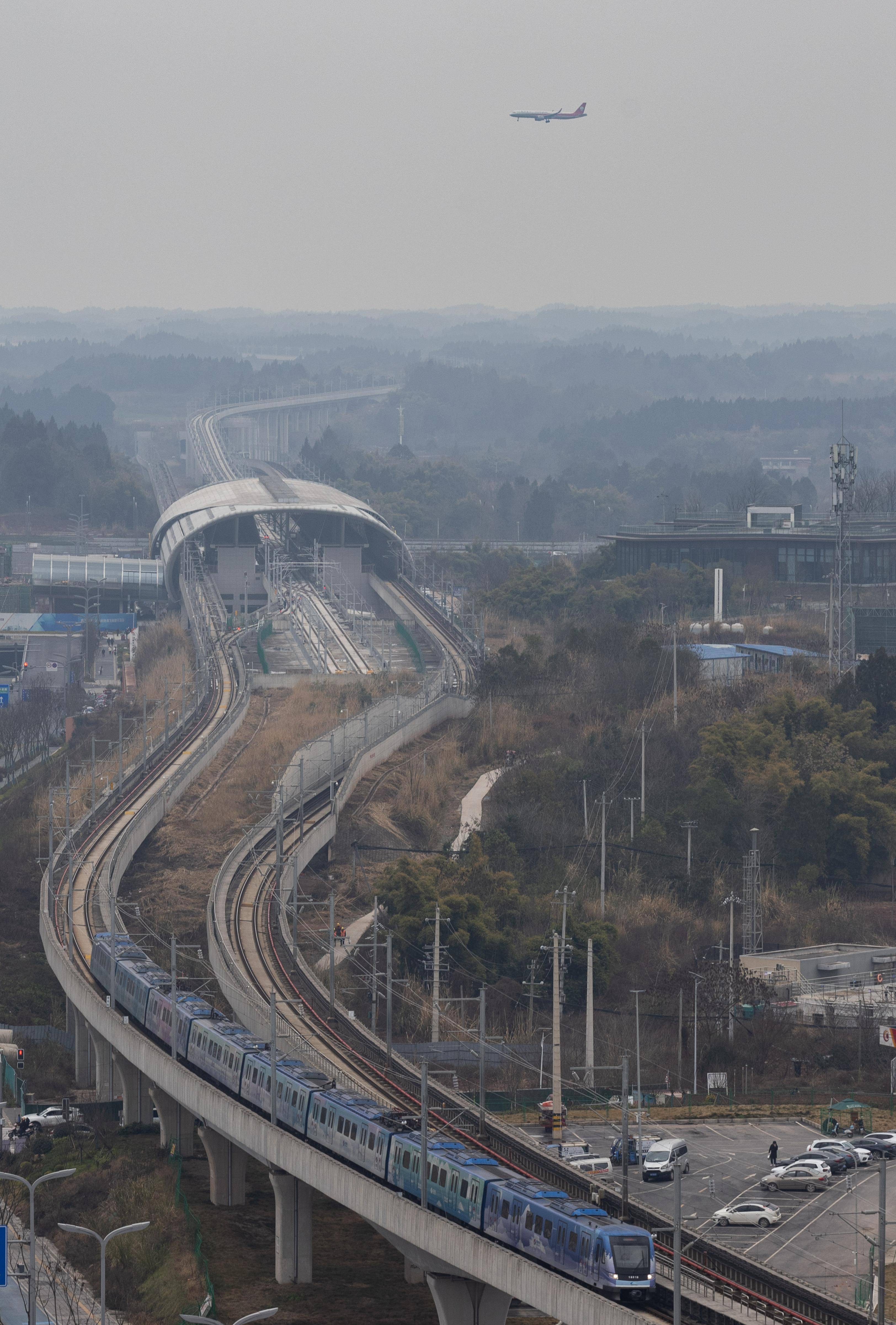 成都双流地铁图片