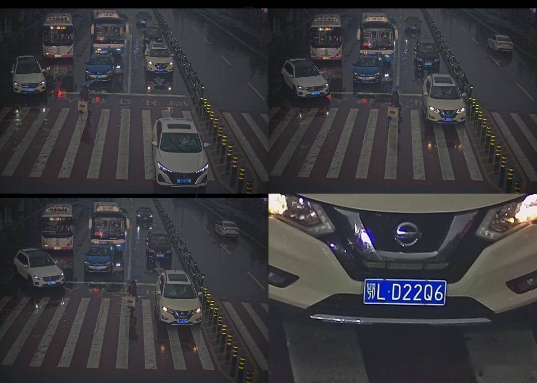 咸宁这些车辆不礼让行人被拍了……_咸安区_时间_车牌