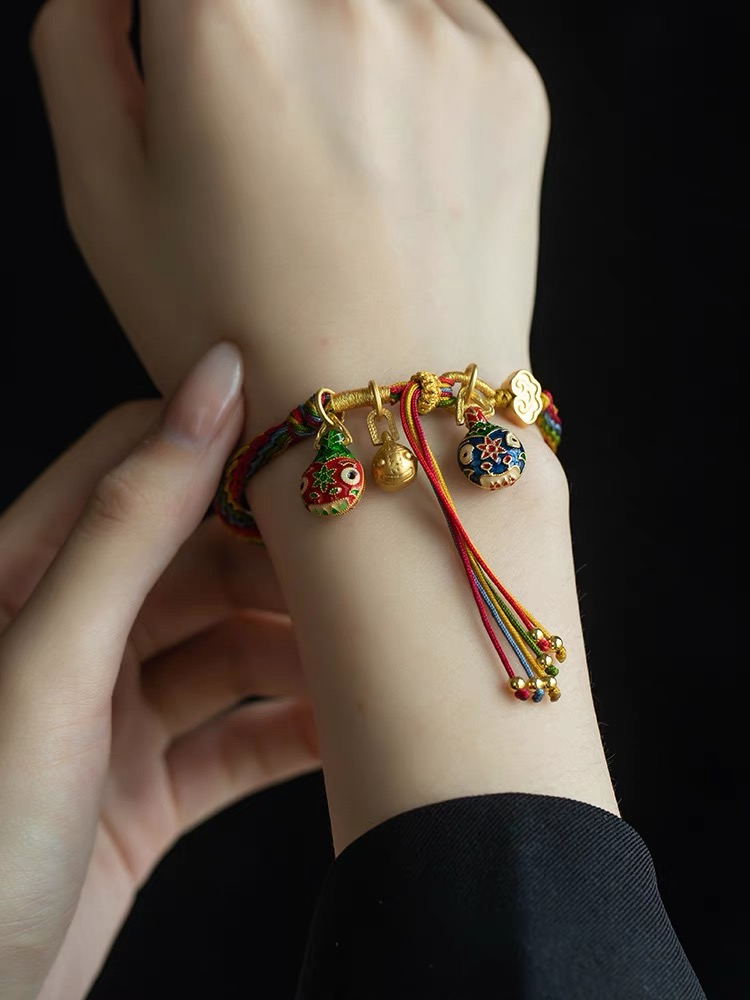 精美古法吞金兽手绳/朱砂手串,演绎国潮,把美好寓意戴身上!