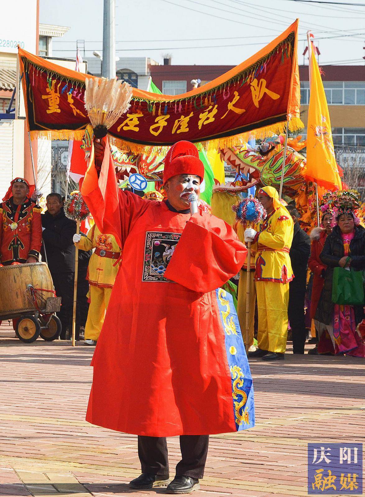 春官介绍表演内容.舞狮表演.《天官赐福》.《黑虎搬三霄》.