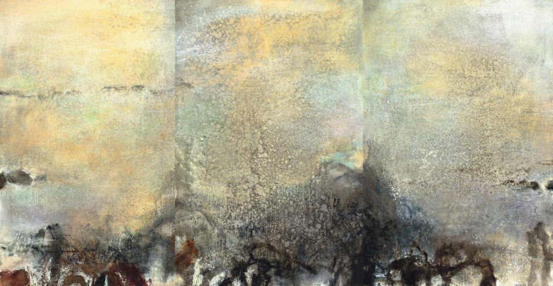 布面油画,195×390 cm施琦( 独立研究学者)从2018年起,施琦应赵无极