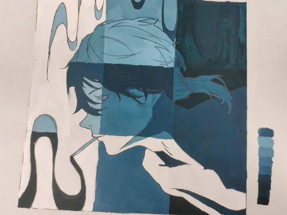 作品展示 | 足下软件学院t503设计班色彩构成作品展示_活动_迎新_无尽