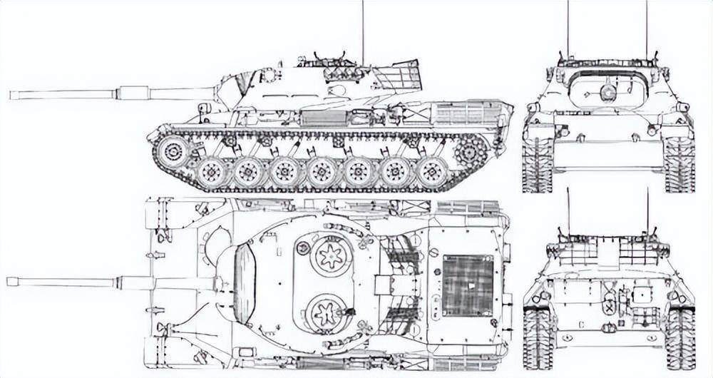 豹式重坦怎么画图片