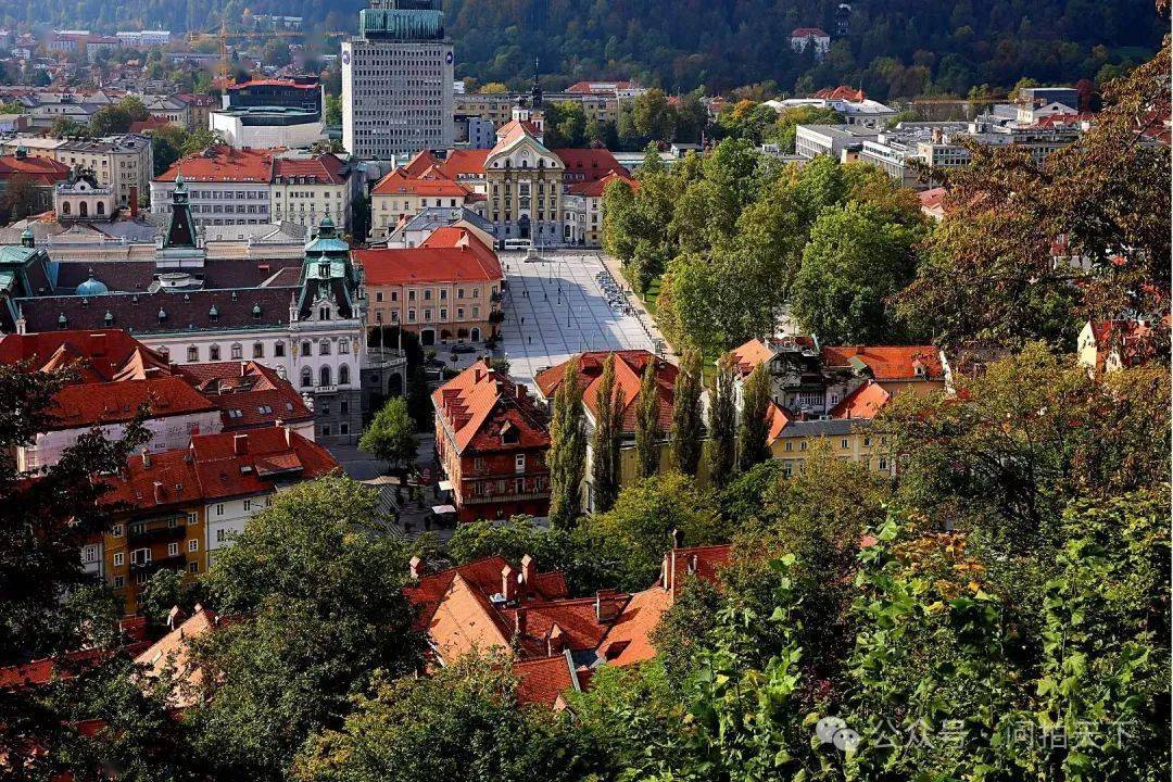 卢布尔雅那古城堡_老城镇_城市_缆车