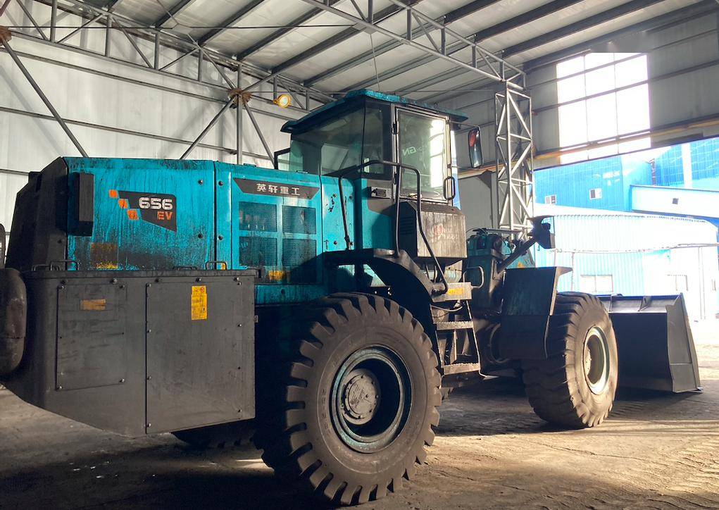 英轩重工yx656ev电动装载机勇闯大西北,挑战严寒酷暑!_煤炭_电池_集团