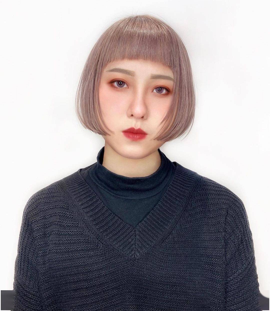 风情万种短发染