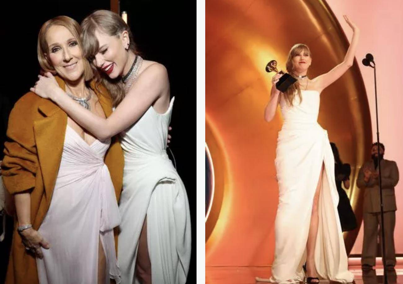 泰勒斯威夫特在格莱美奖上"无视"席琳迪翁备受指责