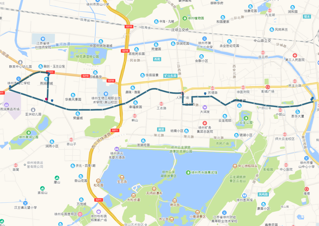 徐州602公交车路线图图片