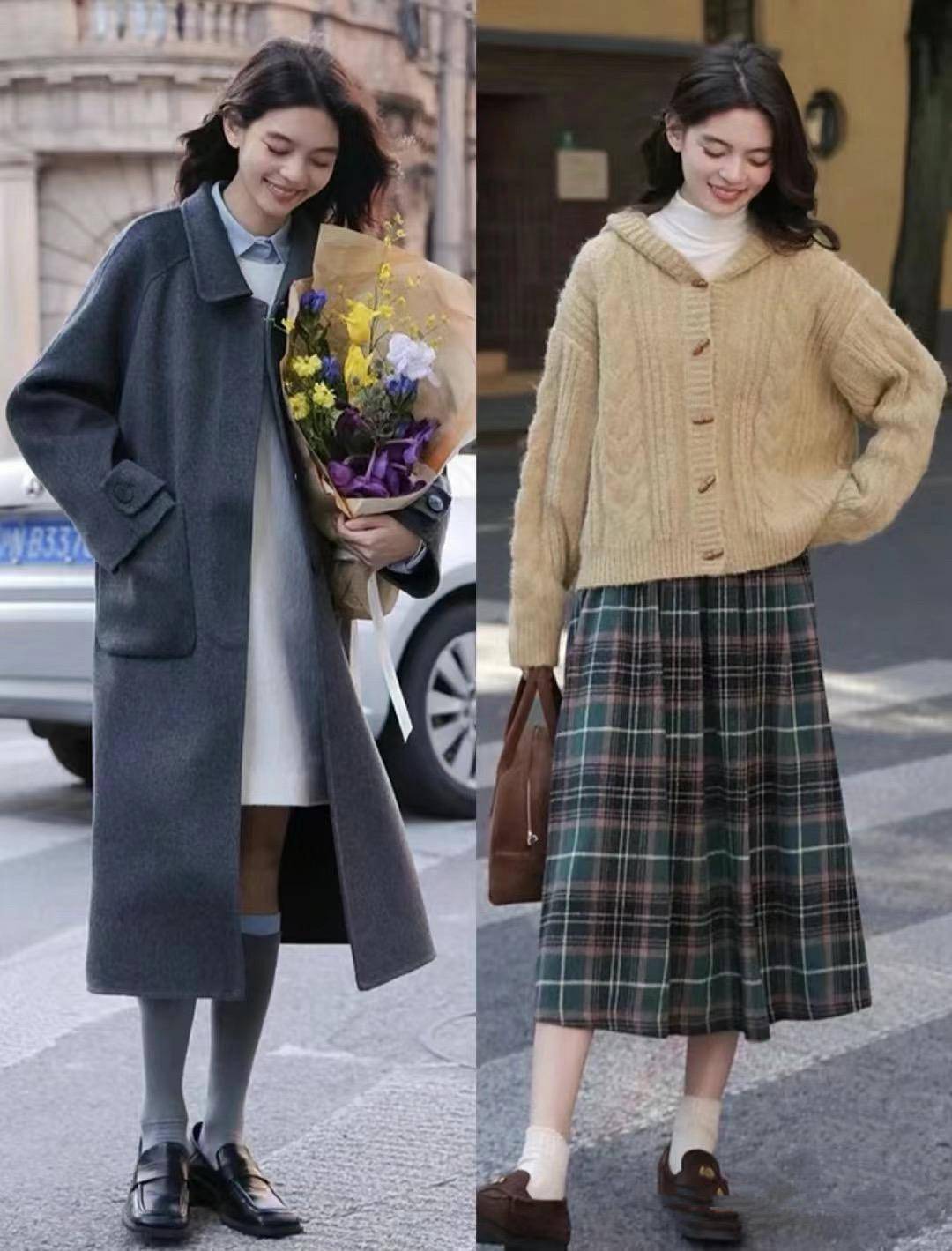 三四十岁的女人,春节试试"清冷文艺范"穿搭,温婉大方又耐看!