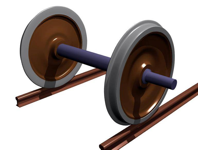 高铁的车轮,是稳稳卡在铁轨上的.