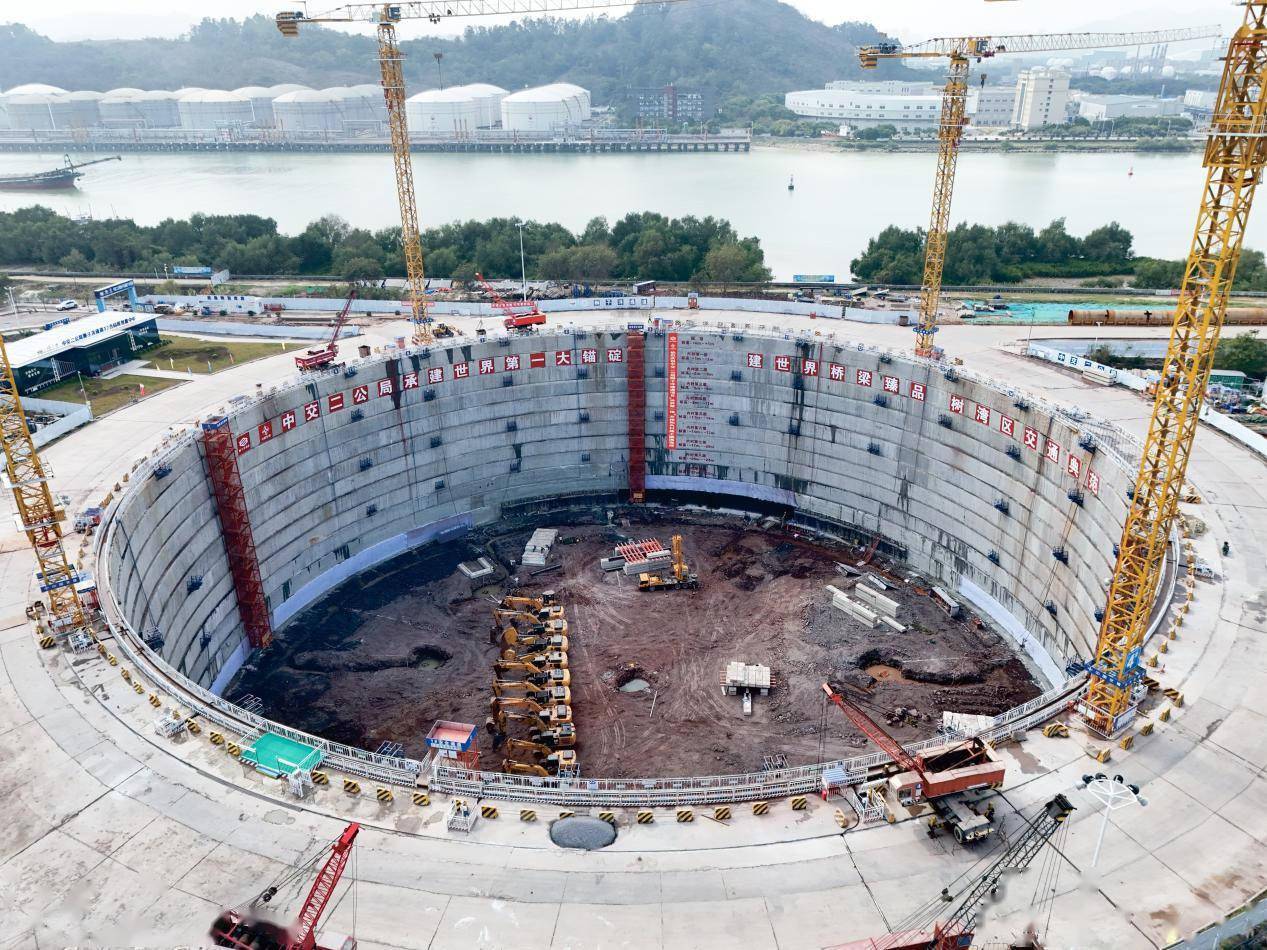 狮子洋通道主桥东锚碇基坑封底_施工_工程_基础