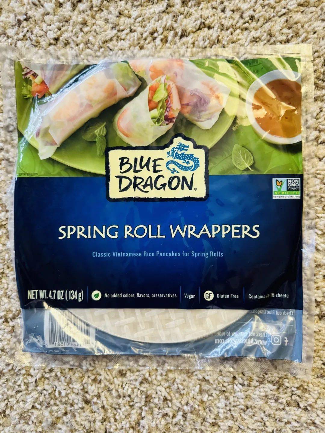 spring roll wrappersbiue dragon〖用春卷皮做米粉〗众所周知,whole
