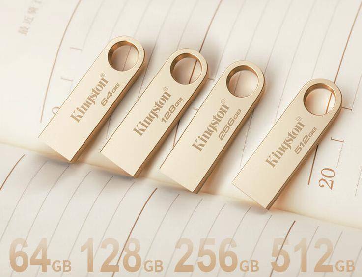 金士顿 u 盘新品 dtse9g3 闪存盘发布:金色金属外壳,54.