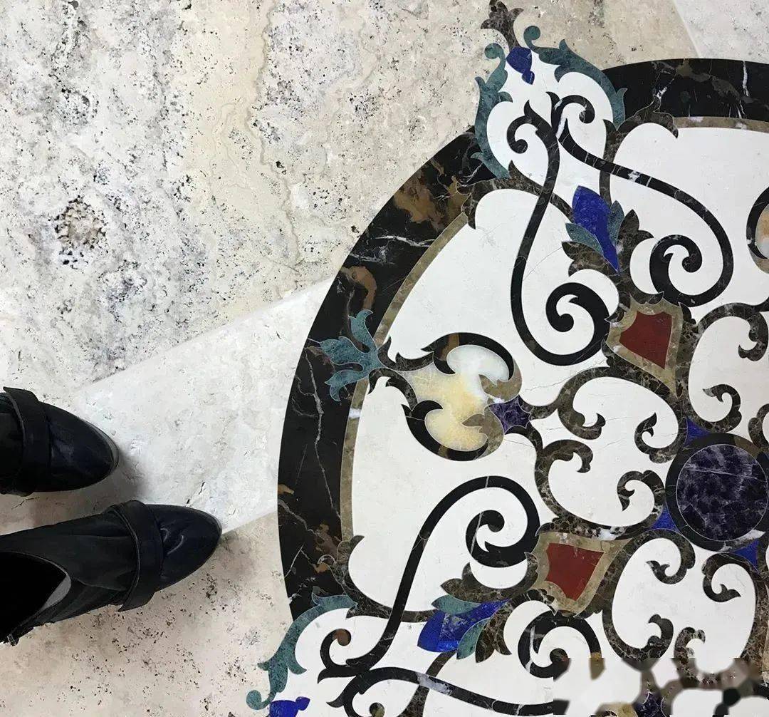 大理石拼花之美:绚丽多彩,视觉盛宴_石商城_石材_色彩