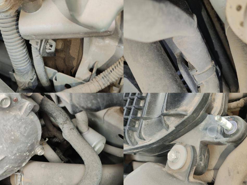 打开机舱盖可以看到当年沃德十佳发动机vq37就静静的躺在这里,大致看