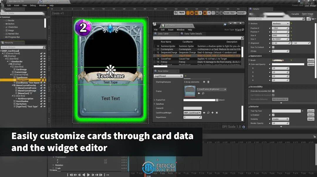 rpg角色扮演类卡牌生成器工具包ue游戏素材v1.3版_组件_系统_示例