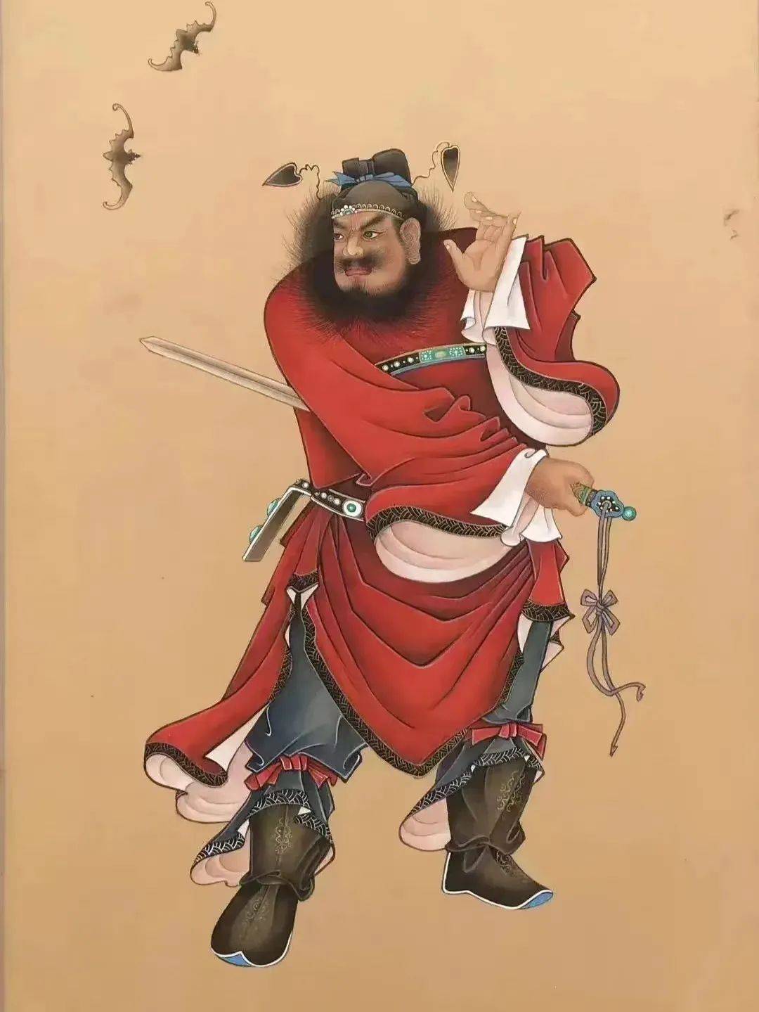 正月初五,迎财神._人们_民间_钟馗