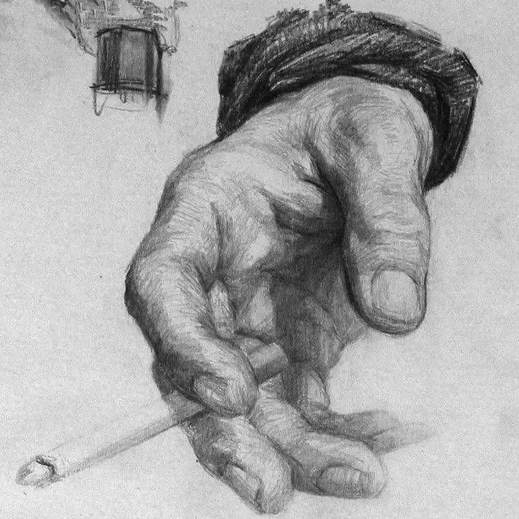 听说素描带手最难画?这86幅手的素描,收藏慢慢看!