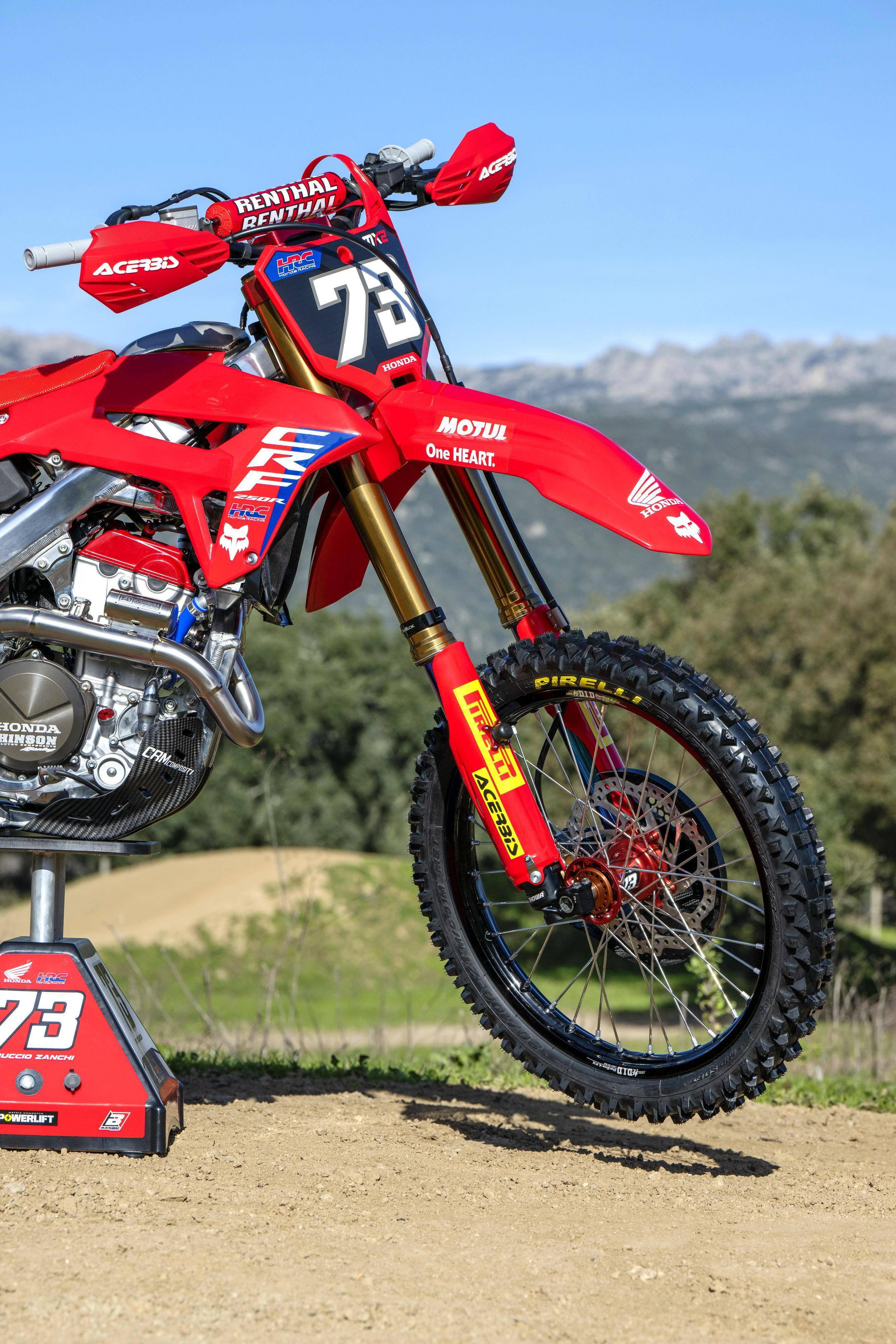 mxgp 世界越野锦标赛 2024:honda crf250rw 工厂赛车