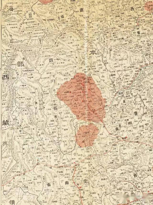 百余年前日本人画的大清地图,看了让人大吃一惊!_潮汕_客家_中原