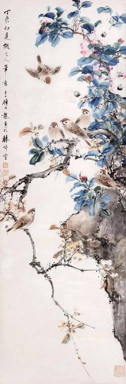 花鸟画家_颜伯龙_笔法